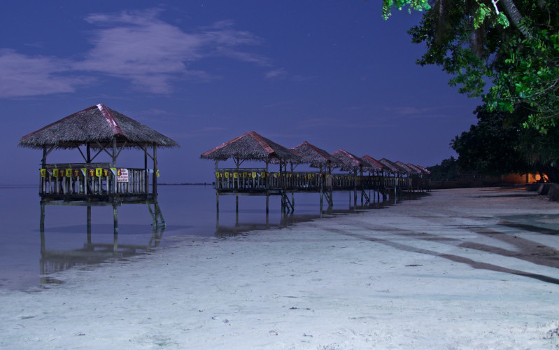 BM Beach near Ala Amid at dusk