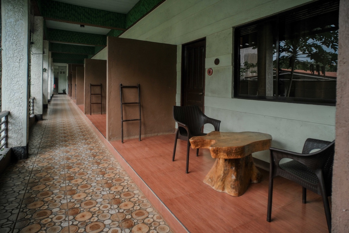 The private veranda outside the Superior Room